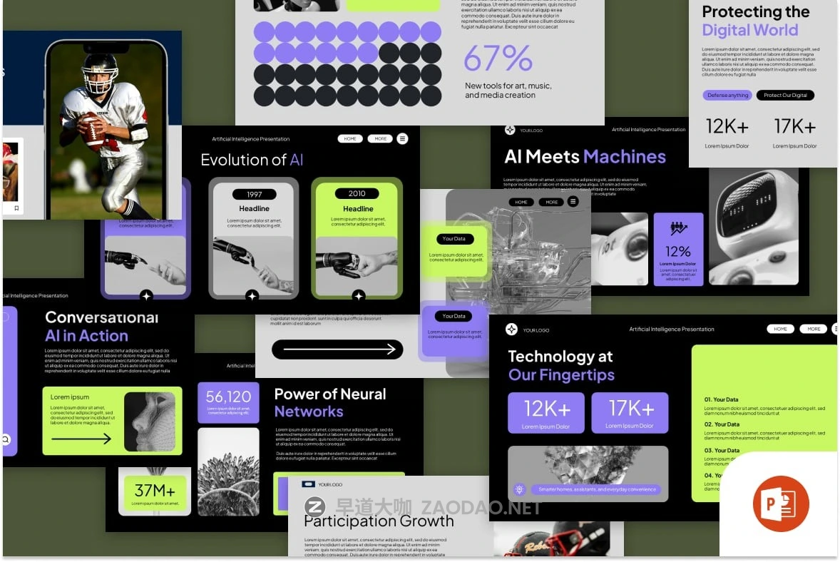 现代未来派数字Ai企业营销策划演示文稿设计ppt模版 Ai Transform Presentation Power Point Template插图1 现代未来派数字Ai企业营销策划演示文稿设计ppt模版 Ai Transform Presentation Power Point Template插图1