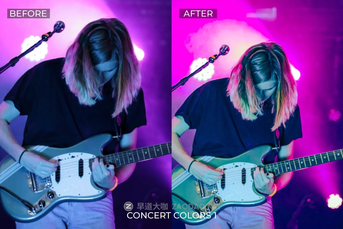 5组灯光室效果音乐会节日庆典摄影照片调色Lightroom预设 Concert Colors Lightroom Presets插图2 5组灯光室效果音乐会节日庆典摄影照片调色Lightroom预设 Concert Colors Lightroom Presets插图2