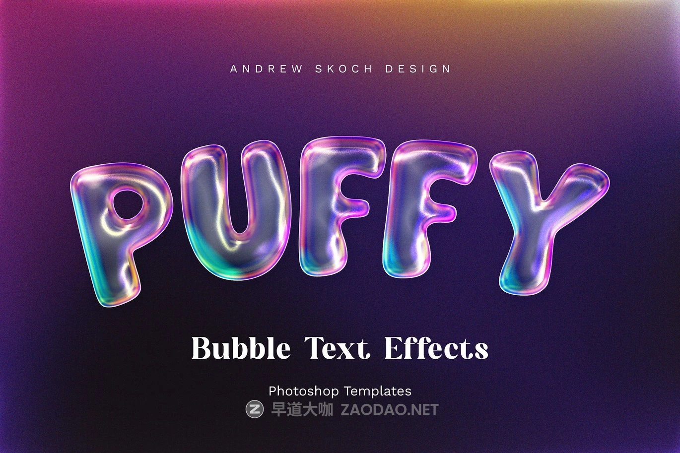 6款潮流3D立体肥皂气泡金属镀铬效果标题logo字体设计ps特效样机 Bubble Text Effects插图1 6款潮流3D立体肥皂气泡金属镀铬效果标题logo字体设计ps特效样机 Bubble Text Effects插图1