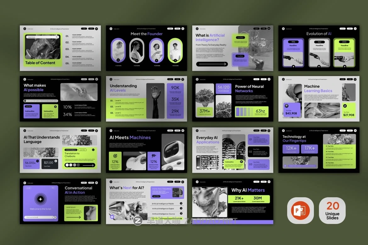 现代未来派数字Ai企业营销策划演示文稿设计ppt模版 Ai Transform Presentation Power Point Template插图5 现代未来派数字Ai企业营销策划演示文稿设计ppt模版 Ai Transform Presentation Power Point Template插图5