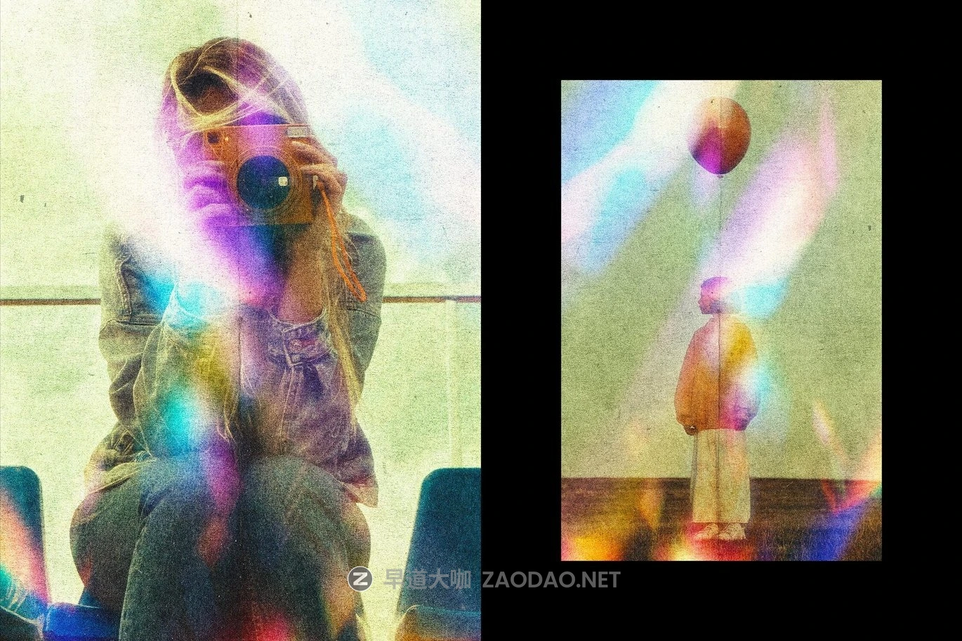 棱镜折射漏光扭曲照片效果ps特效滤镜样机 Prism Leak Photo Effect插图2 棱镜折射漏光扭曲照片效果ps特效滤镜样机 Prism Leak Photo Effect插图2