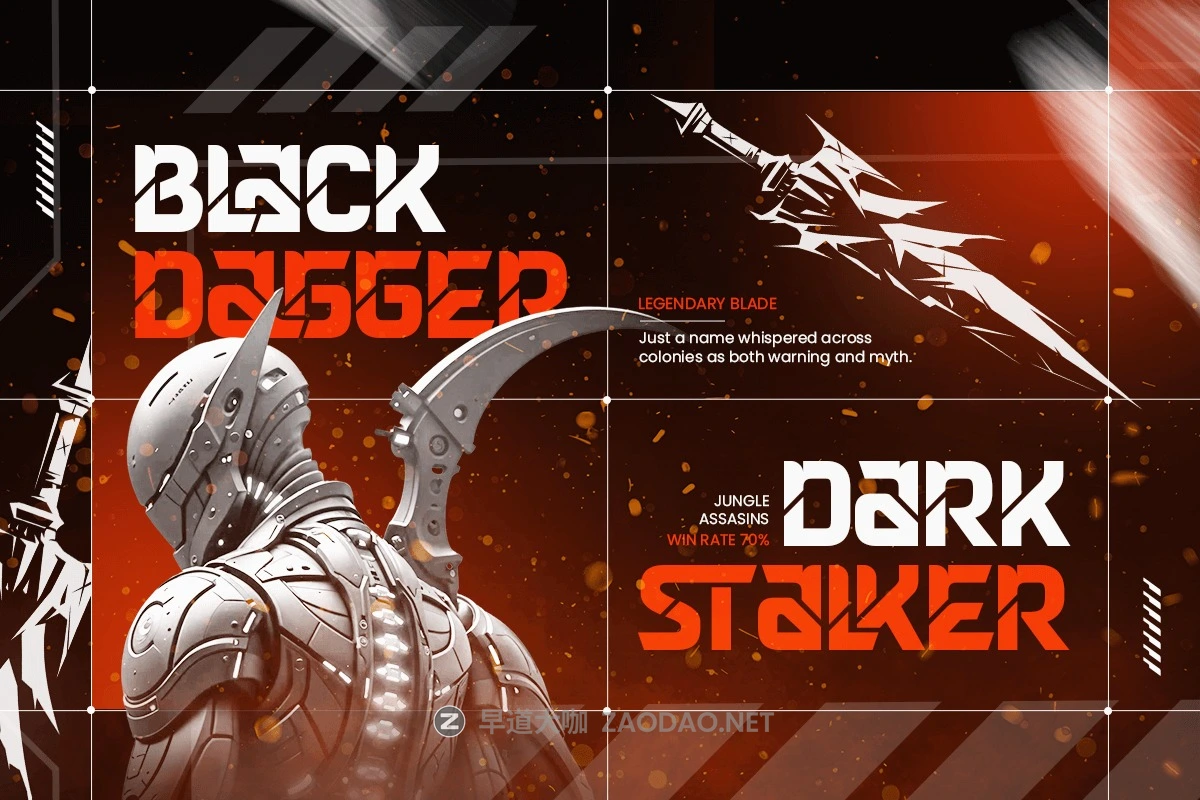 未来科幻游戏电子竞技机能装饰英文字体安装包 Ranger – Futuristic E-Sport Font插图2 未来科幻游戏电子竞技机能装饰英文字体安装包 Ranger – Futuristic E-Sport Font插图2