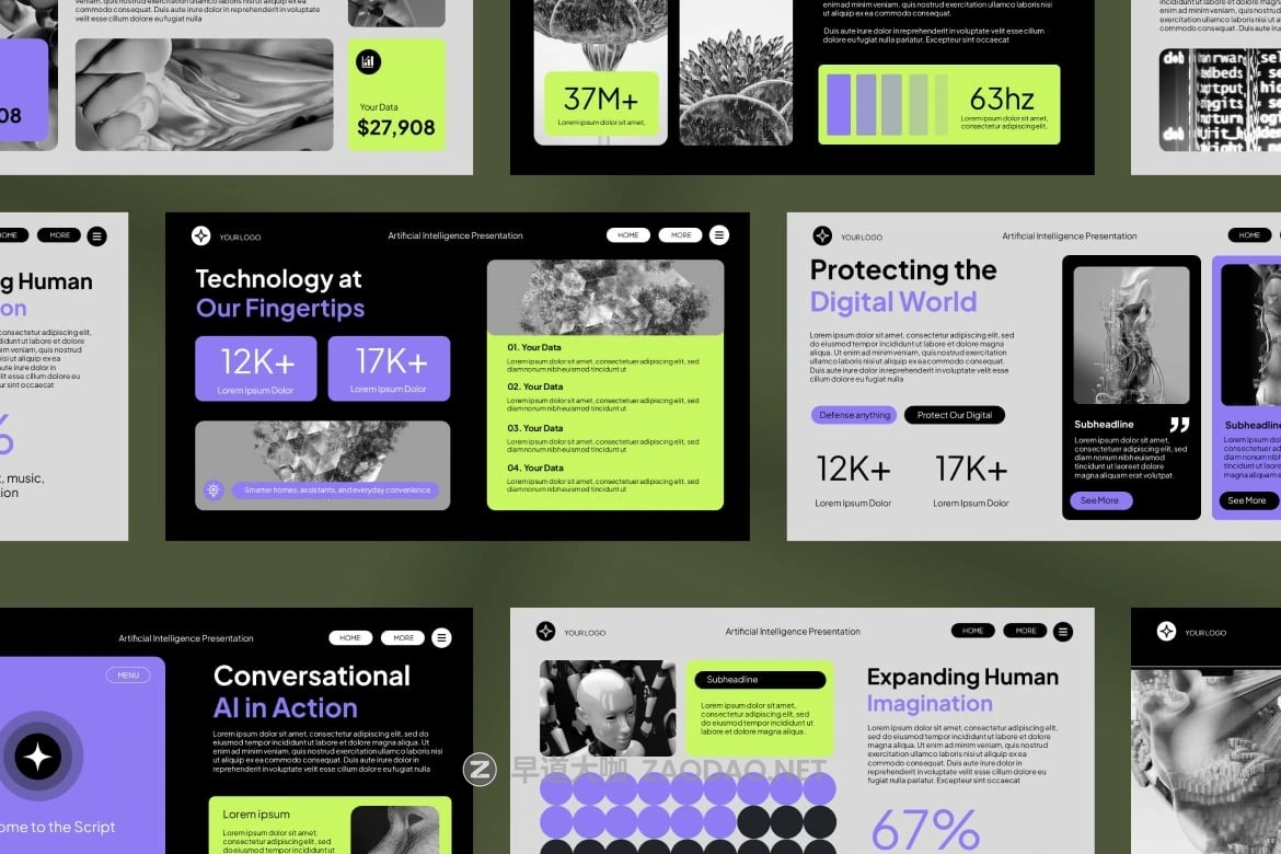 现代未来派数字Ai企业营销策划演示文稿设计ppt模版 Ai Transform Presentation Power Point Template插图6 现代未来派数字Ai企业营销策划演示文稿设计ppt模版 Ai Transform Presentation Power Point Template插图6