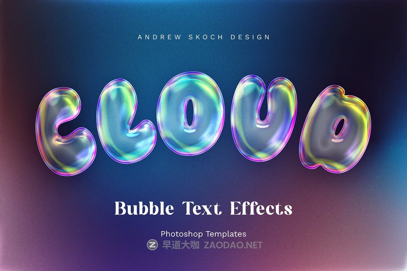 6款潮流3D立体肥皂气泡金属镀铬效果标题logo字体设计ps特效样机 Bubble Text Effects插图4 6款潮流3D立体肥皂气泡金属镀铬效果标题logo字体设计ps特效样机 Bubble Text Effects插图4