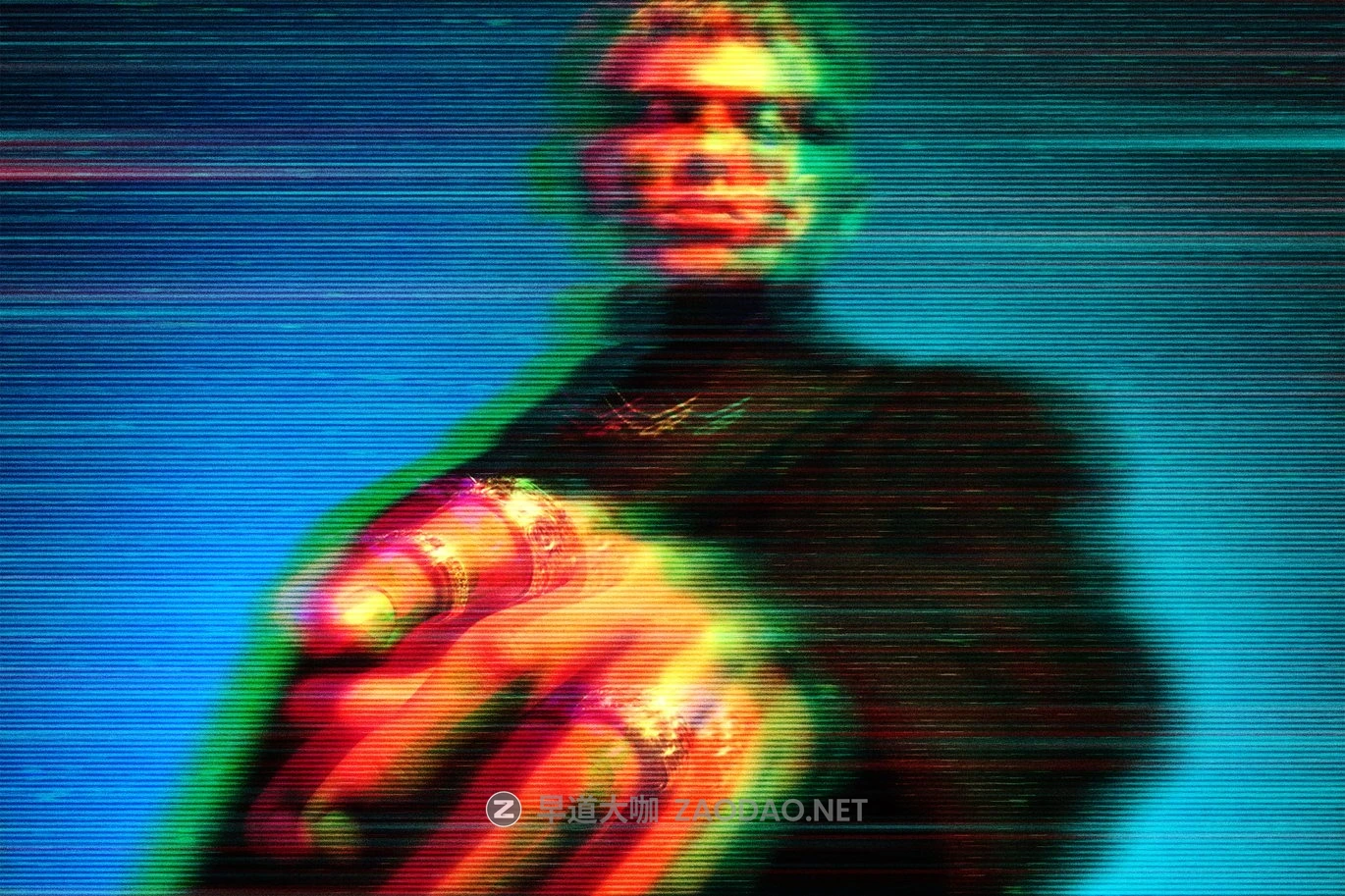 发光错位扭曲海报照片效果ps特效滤镜样机 Glitching Anaglyph Photo Effect插图4 发光错位扭曲海报照片效果ps特效滤镜样机 Glitching Anaglyph Photo Effect插图4