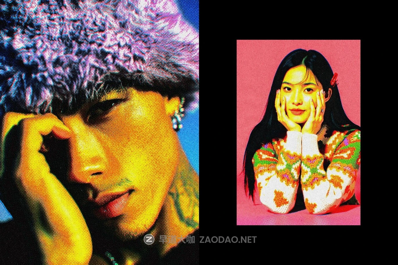 复古半调扫描打印杂志照片效果ps特效滤镜样机 Printed Dots Magazine Photo Effect插图3 复古半调扫描打印杂志照片效果ps特效滤镜样机 Printed Dots Magazine Photo Effect插图3