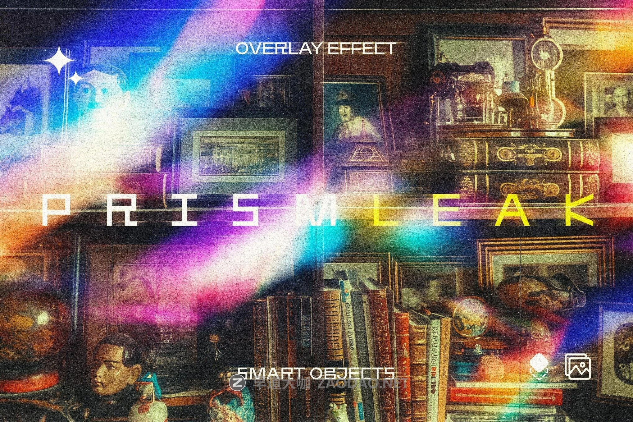 棱镜折射漏光扭曲照片效果ps特效滤镜样机 Prism Leak Photo Effect插图 棱镜折射漏光扭曲照片效果ps特效滤镜样机 Prism Leak Photo Effect插图