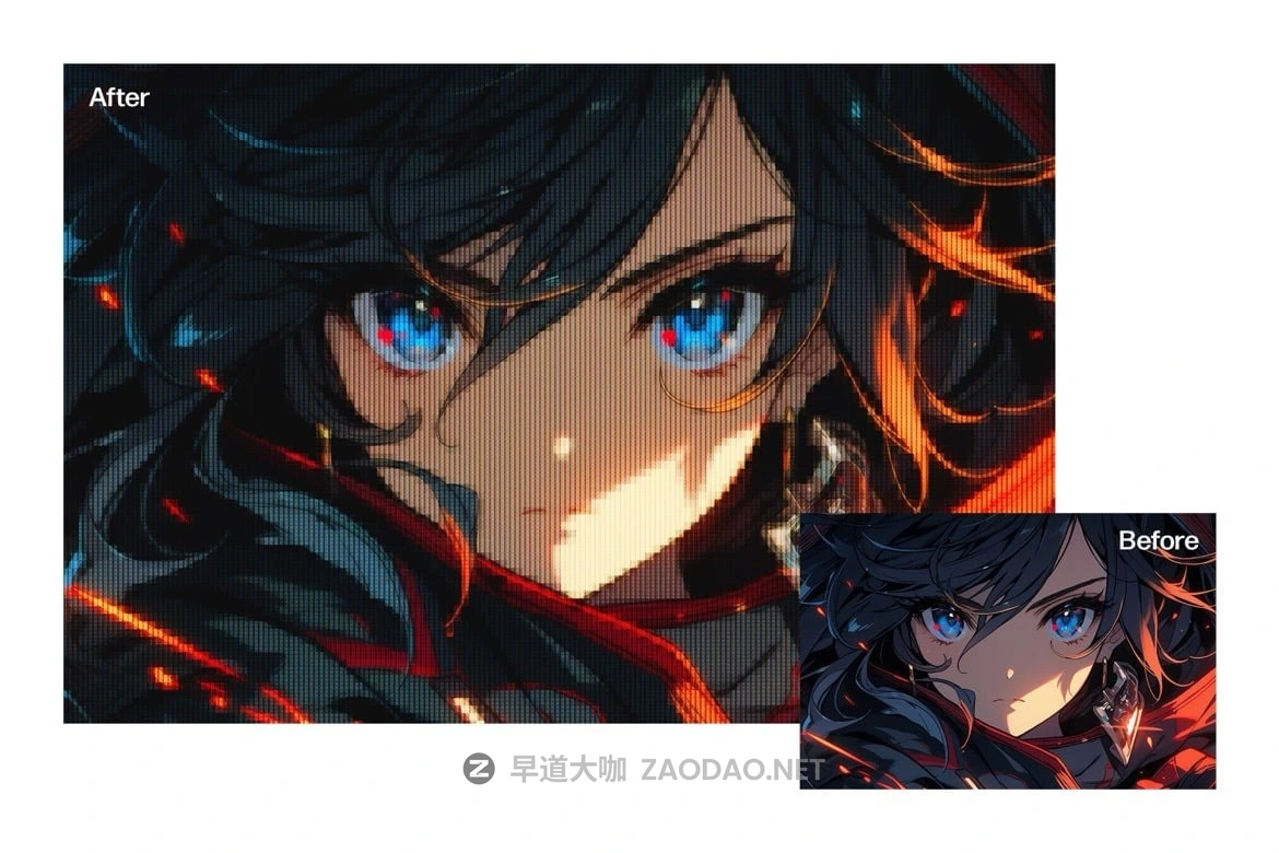 复古动漫风格像素化故障失真照片效果ps特效滤镜样机 Retro Console Pixelated Photo Effect Template插图4 复古动漫风格像素化故障失真照片效果ps特效滤镜样机 Retro Console Pixelated Photo Effect Template插图4