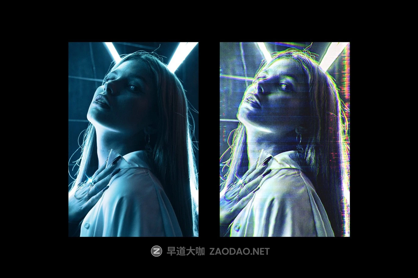 故障模糊发光VHS磁带照片效果ps特效滤镜样机 VHS Tape Photo Effect插图5 故障模糊发光VHS磁带照片效果ps特效滤镜样机 VHS Tape Photo Effect插图5