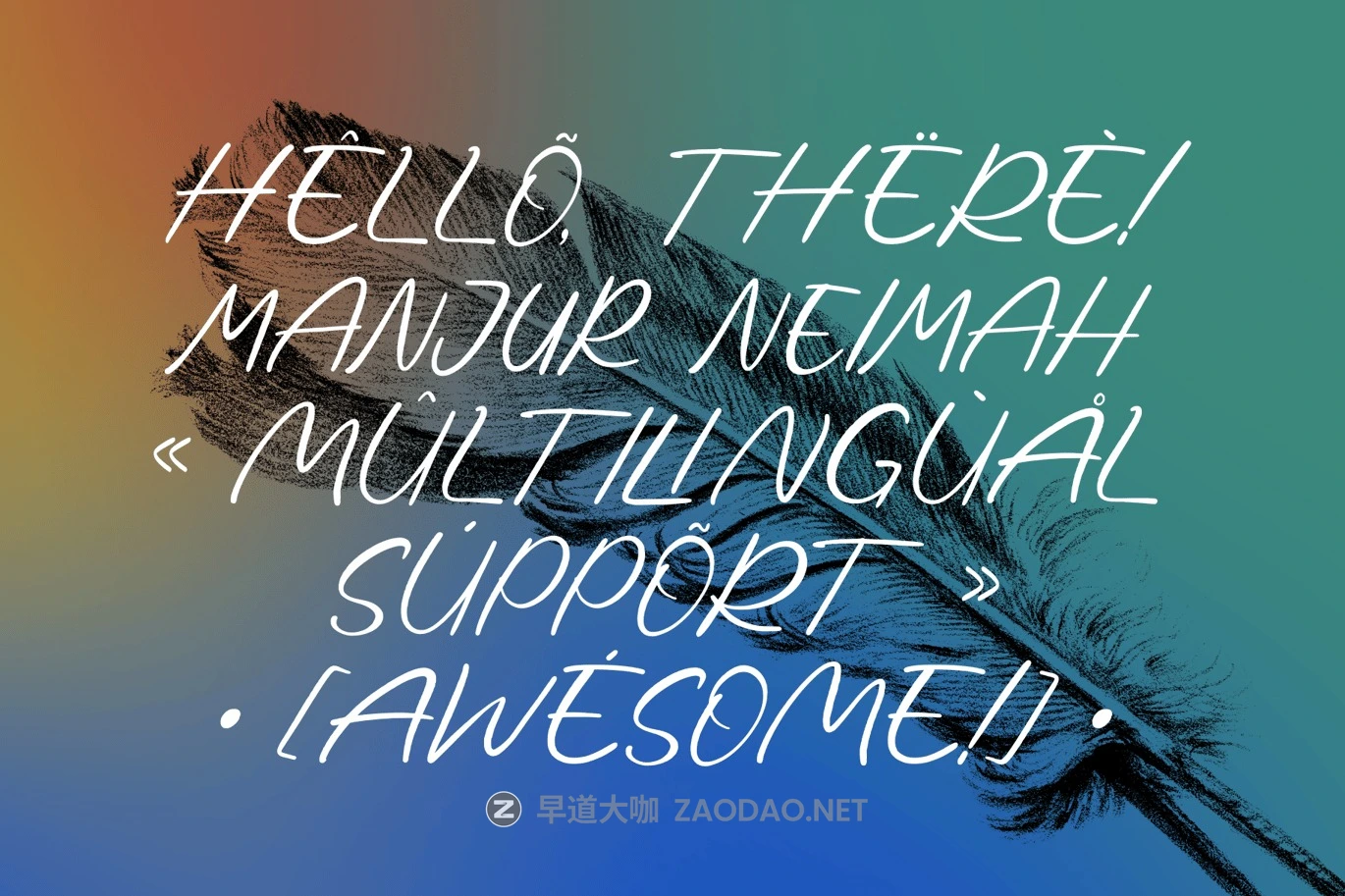 现代复古美学品牌海报标志设计手写英文字体安装包 Manjur Neimah – Handwritten Brush Modern Logo Font插图7 现代复古美学品牌海报标志设计手写英文字体安装包 Manjur Neimah – Handwritten Brush Modern Logo Font插图7