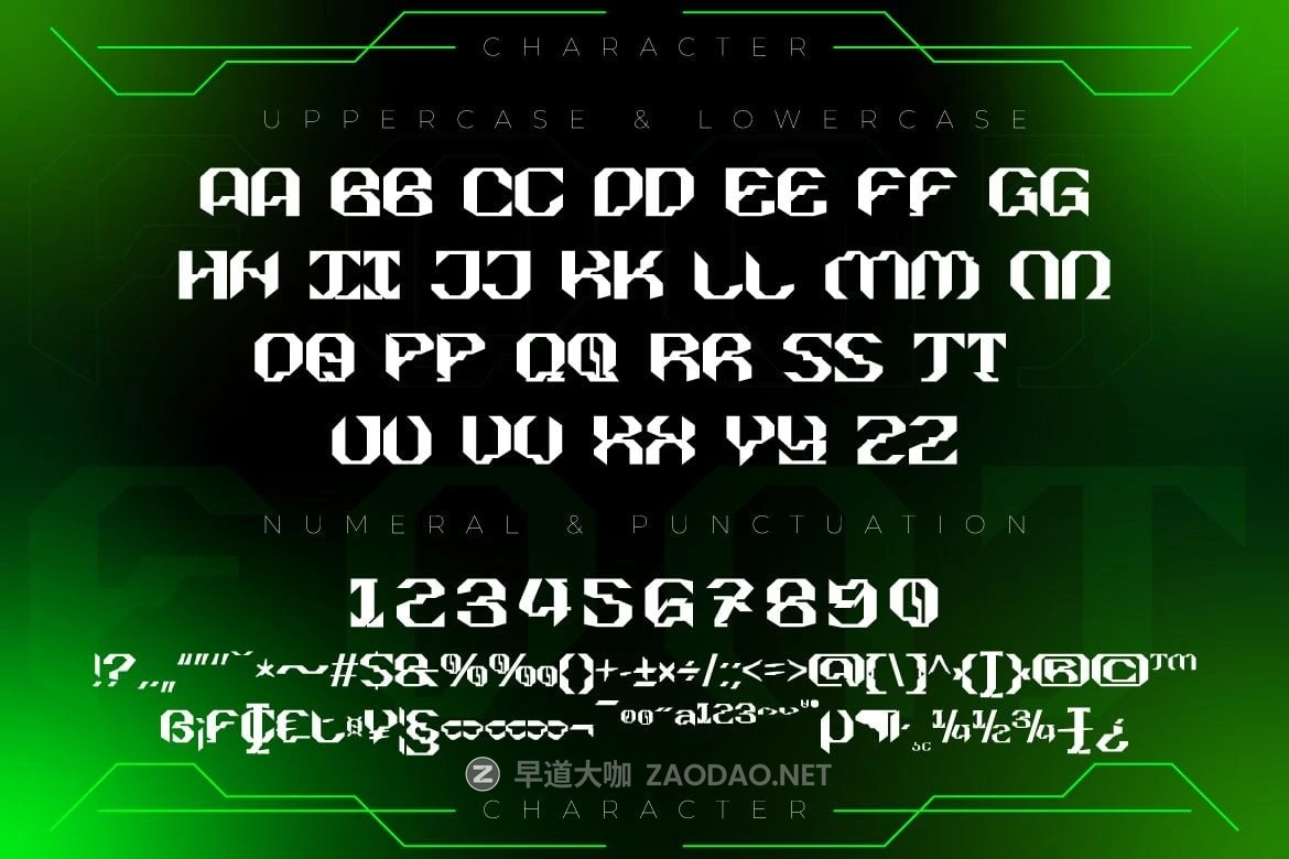 未来科幻赛博朋克美学品牌海报游戏标题设计装饰英文字体 Orek – Modern Futuristic Font插图9 未来科幻赛博朋克美学品牌海报游戏标题设计装饰英文字体 Orek – Modern Futuristic Font插图9