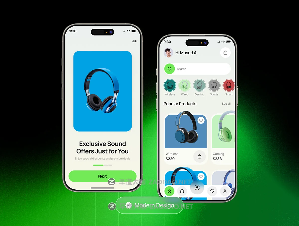 50+屏现代时尚电子产品耳机电脑设备电商商城移动应用程序app ui界面设计figma模板套件 Soundora – Online Headphone Ecommerce Store App UI Kit插图2 50+屏现代时尚电子产品耳机电脑设备电商商城移动应用程序app ui界面设计figma模板套件 Soundora – Online Headphone Ecommerce Store App UI Kit插图2
