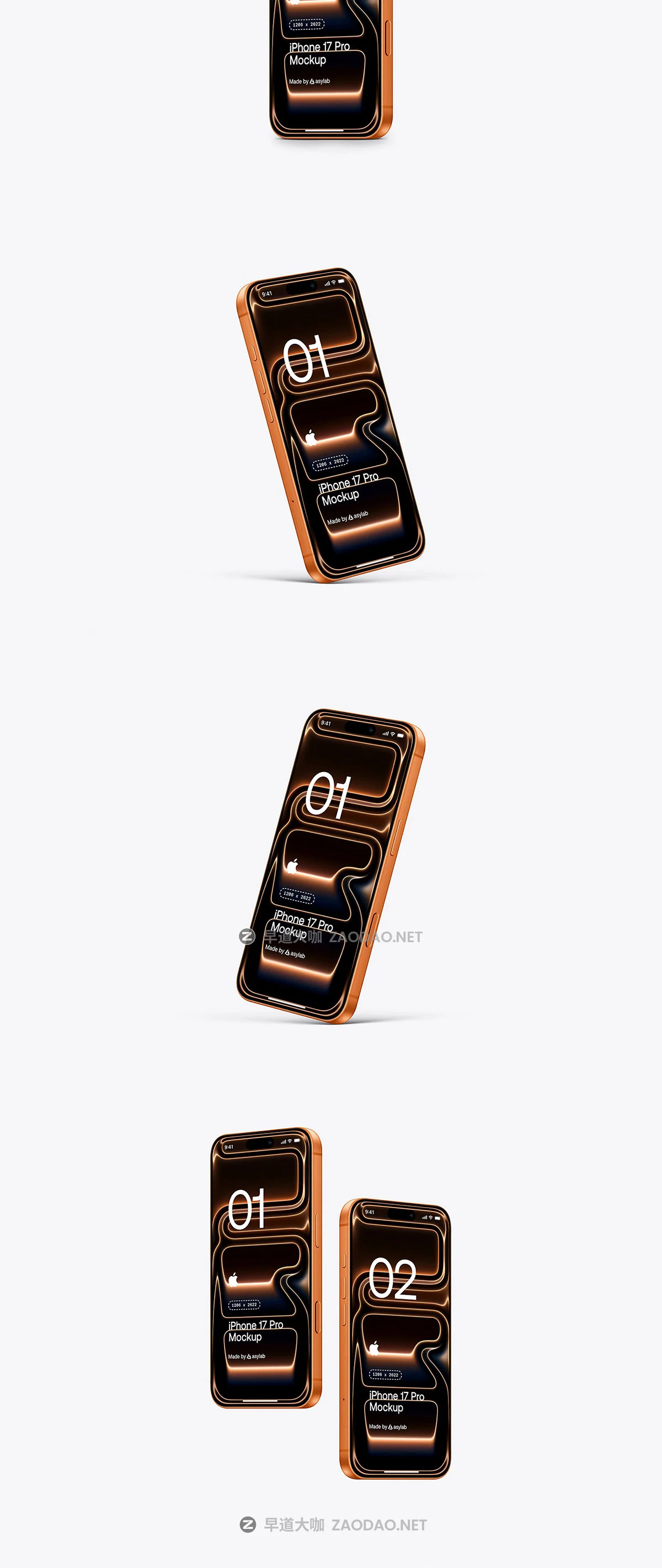 24款高级手机app ui界面广告作品集设计苹果iPhone 17 Pro展示贴图psd/figma样机模板 iPhone 17 Pro – 24 Mockups Scenes插图16 24款高级手机app ui界面广告作品集设计苹果iPhone 17 Pro展示贴图psd/figma样机模板 iPhone 17 Pro – 24 Mockups Scenes插图16