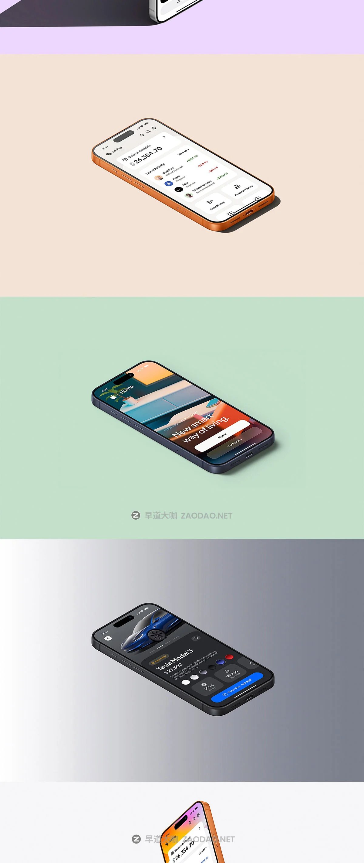 24款高级手机app ui界面广告作品集设计苹果iPhone 17 Pro展示贴图psd/figma样机模板 iPhone 17 Pro – 24 Mockups Scenes插图11 24款高级手机app ui界面广告作品集设计苹果iPhone 17 Pro展示贴图psd/figma样机模板 iPhone 17 Pro – 24 Mockups Scenes插图11