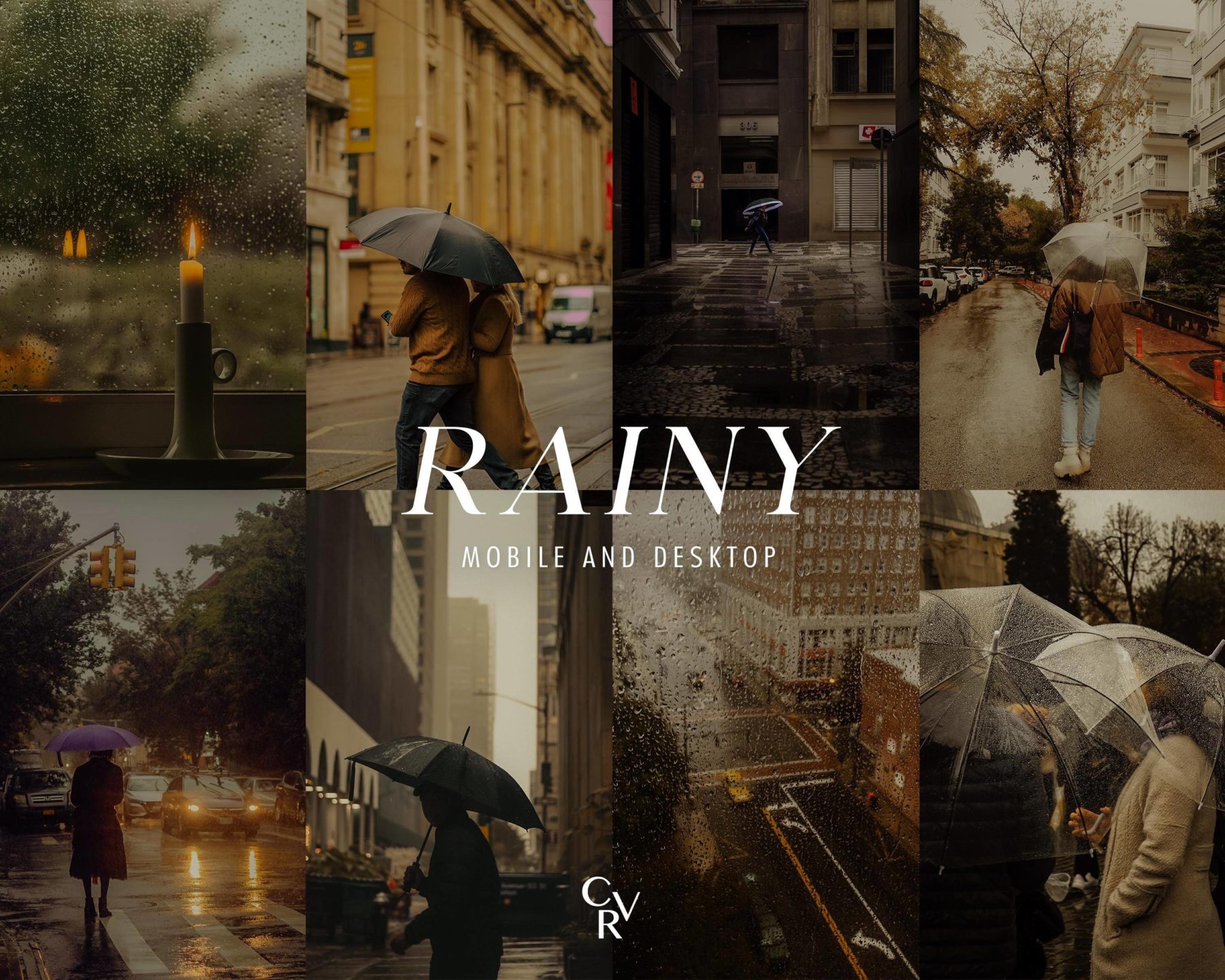 15组ins风下雨雨天雨景人像扫街摄影作品照片调色Lightroom预设 支持手机LR Rainy Day Lightroom Presets: Moody Film Filter特色图 15组ins风下雨雨天雨景人像扫街摄影作品照片调色Lightroom预设 支持手机LR Rainy Day Lightroom Presets: Moody Film Filter