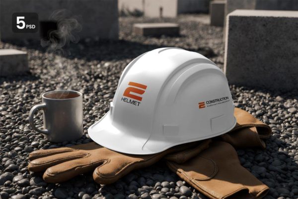5款工地施工保护帽安全帽头盔样机Mockup模型ps贴图模板素材 Modern Construction Helmet Mockup特色图 5款工地施工保护帽安全帽头盔样机Mockup模型ps贴图模板素材 Modern Construction Helmet Mockup