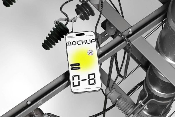 1款工业风手机app界面ui广告作品集设计苹果iPhone 17贴图psd样机模板 Realistic Smartphone Mockup Industrial Scene特色图 1款工业风手机app界面ui广告作品集设计苹果iPhone 17贴图psd样机模板 Realistic Smartphone Mockup Industrial Scene