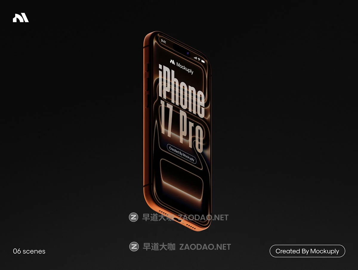 6款超逼真黑暗悬浮苹果iPhone 17 Pro手机app ui界面广告设计ps展示贴图样机mockup模板 iPhone 17 Pro 003 Mockups插图2 6款超逼真黑暗悬浮苹果iPhone 17 Pro手机app ui界面广告设计ps展示贴图样机mockup模板 iPhone 17 Pro 003 Mockups插图2
