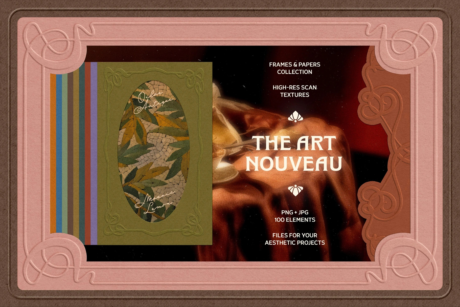 100款复古婚礼贺卡明信片压花浮雕纹理纸张设计PNG/JPG背景边框图片素材 Art Nouveau Papers & Frames特色图 100款复古婚礼贺卡明信片压花浮雕纹理纸张设计PNG/JPG背景边框图片素材 Art Nouveau Papers & Frames