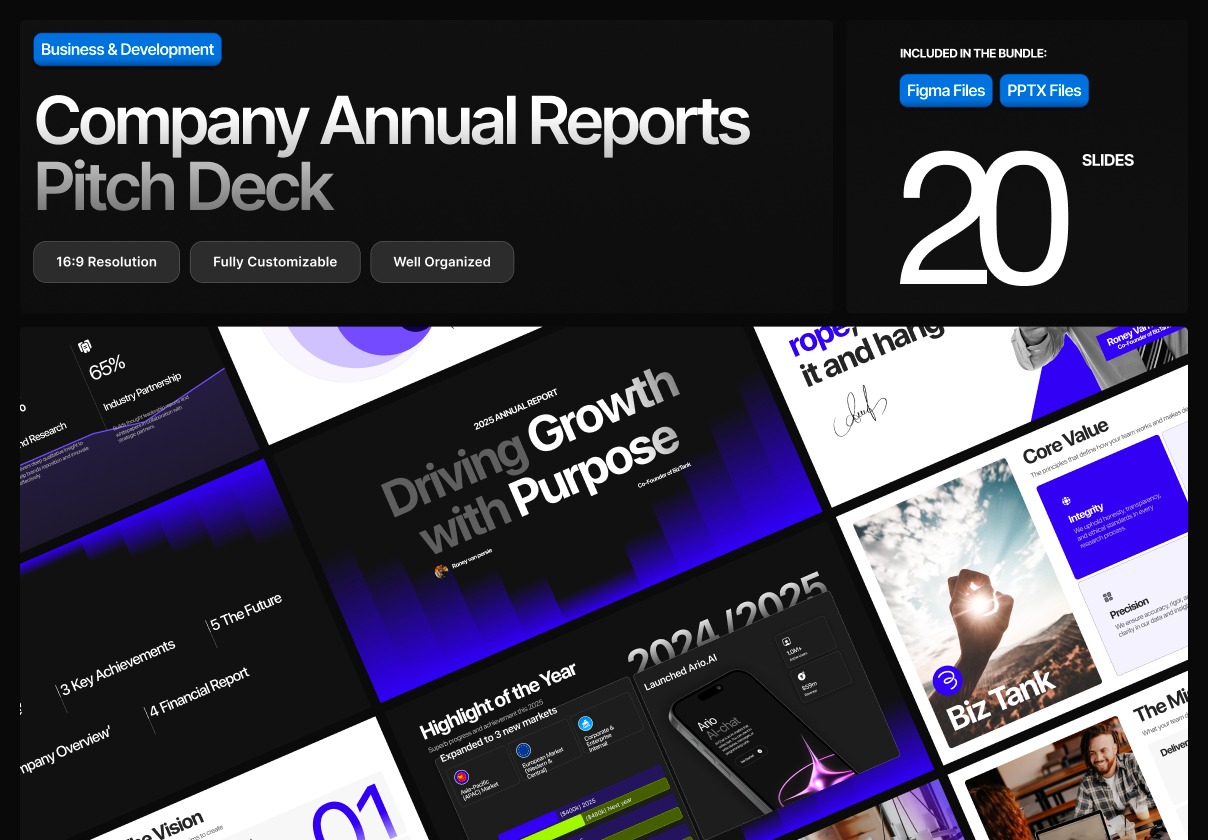 20页国外时尚战略投资项目策划企业介绍年度报表幻灯片设计ppt/figma模板 Annual Reports Pitch Deck特色图 20页国外时尚战略投资项目策划企业介绍年度报表幻灯片设计ppt/figma模板 Annual Reports Pitch Deck