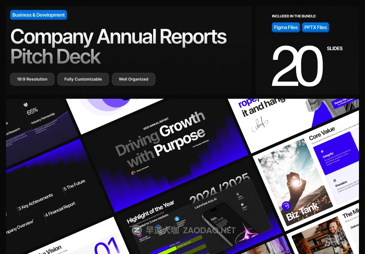 20页国外时尚战略投资项目策划企业介绍年度报表幻灯片设计ppt/figma模板 Annual Reports Pitch Deck插图 20页国外时尚战略投资项目策划企业介绍年度报表幻灯片设计ppt/figma模板 Annual Reports Pitch Deck插图