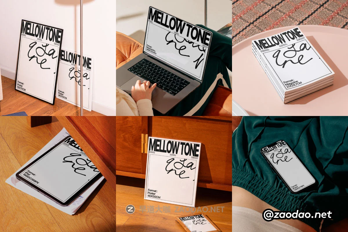 7款国外小众画册iPhone手机Mac电脑iPad平板海报品牌VI设计展示PS贴图样机 Bendito.Mockup – Mellow Tone Collection P5插图 7款国外小众画册iPhone手机Mac电脑iPad平板海报品牌VI设计展示PS贴图样机 Bendito.Mockup – Mellow Tone Collection P5插图
