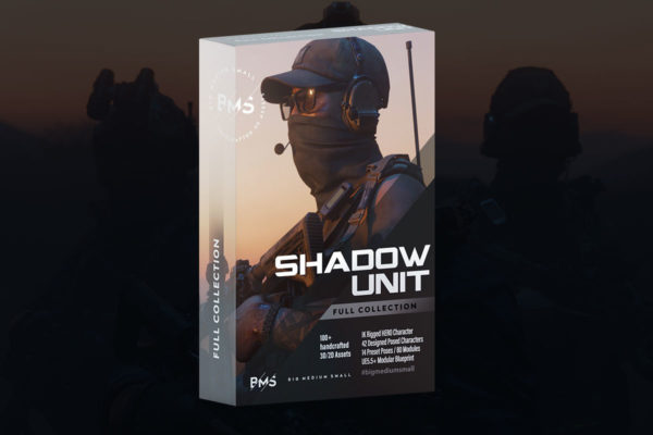 现代作战武装特种士兵人物角色3D模型资产Blender/OBJ/FBX/UE格式 Big Medium Small – Shadow Unit特色图 现代作战武装特种士兵人物角色3D模型资产Blender/OBJ/FBX/UE格式 Big Medium Small – Shadow Unit