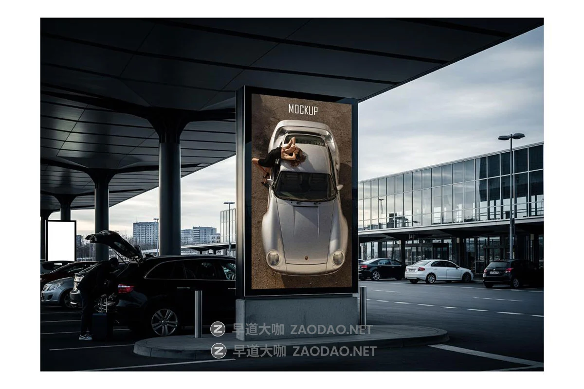 7款国外高级车站停车场地铁站楼梯口电子屏画面广告牌海报设计展示ps贴图样机模板 Billboard Mockup插图2 7款国外高级车站停车场地铁站楼梯口电子屏画面广告牌海报设计展示ps贴图样机模板 Billboard Mockup插图2