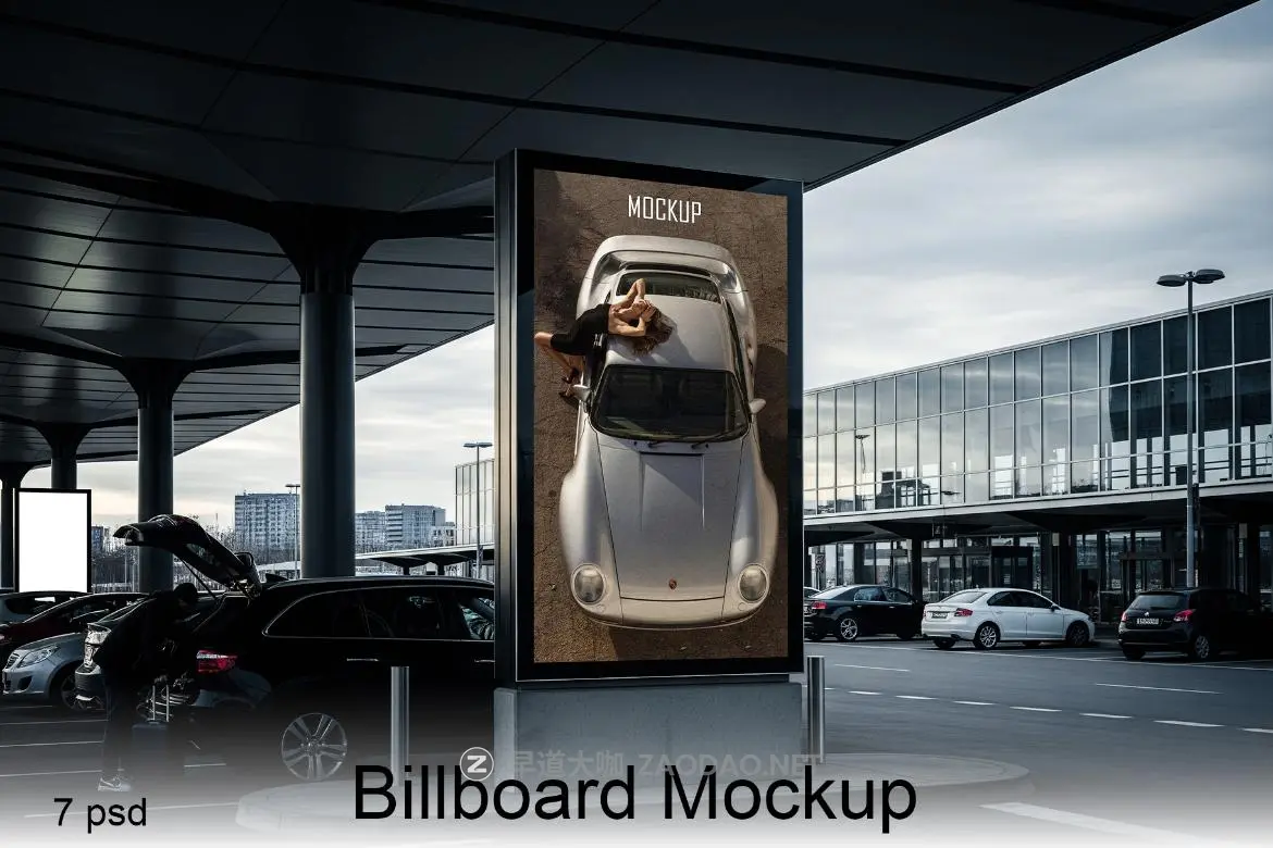 7款国外高级车站停车场地铁站楼梯口电子屏画面广告牌海报设计展示ps贴图样机模板 Billboard Mockup插图 7款国外高级车站停车场地铁站楼梯口电子屏画面广告牌海报设计展示ps贴图样机模板 Billboard Mockup插图