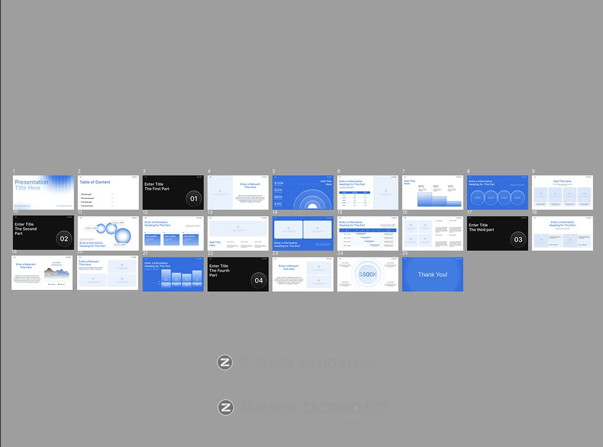 25页极简商业战略策划企业年度报表简报幻灯片设计ppt/figma模板 Blura – Pitch Deck Kit插图7 25页极简商业战略策划企业年度报表简报幻灯片设计ppt/figma模板 Blura – Pitch Deck Kit插图7