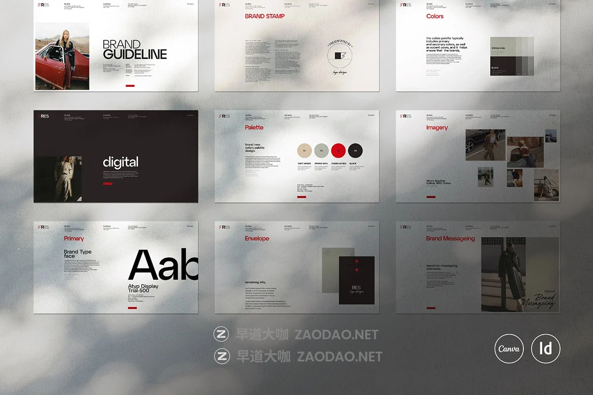 32页高级极简品牌logo使用规范指南手册设计indd源文件模板素材 Brand Guideline Template插图10 32页高级极简品牌logo使用规范指南手册设计indd源文件模板素材 Brand Guideline Template插图10