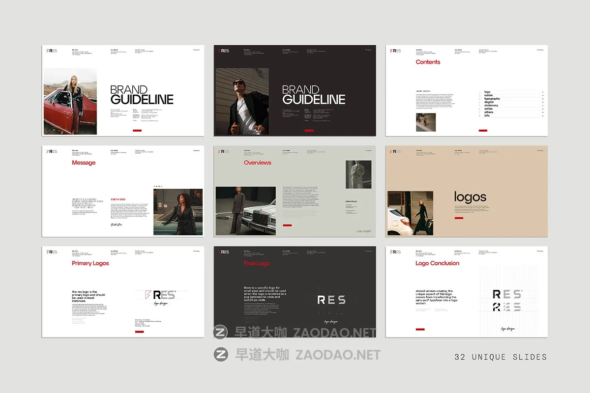32页高级极简品牌logo使用规范指南手册设计indd源文件模板素材 Brand Guideline Template插图4 32页高级极简品牌logo使用规范指南手册设计indd源文件模板素材 Brand Guideline Template插图4