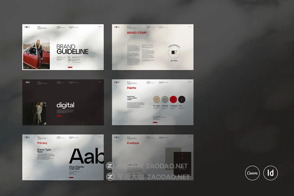 32页高级极简品牌logo使用规范指南手册设计indd源文件模板素材 Brand Guideline Template插图7 32页高级极简品牌logo使用规范指南手册设计indd源文件模板素材 Brand Guideline Template插图7