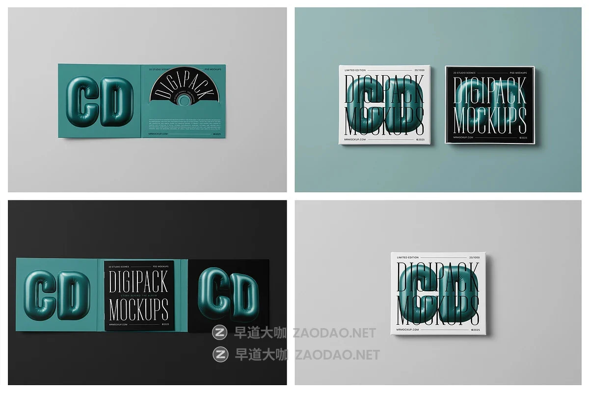 20款黑胶唱片音乐专辑CD包装袋封面画面设计展示贴图psd样机模板 CD Digipack Mockups by Mr.Mockup插图7 20款黑胶唱片音乐专辑CD包装袋封面画面设计展示贴图psd样机模板 CD Digipack Mockups by Mr.Mockup插图7