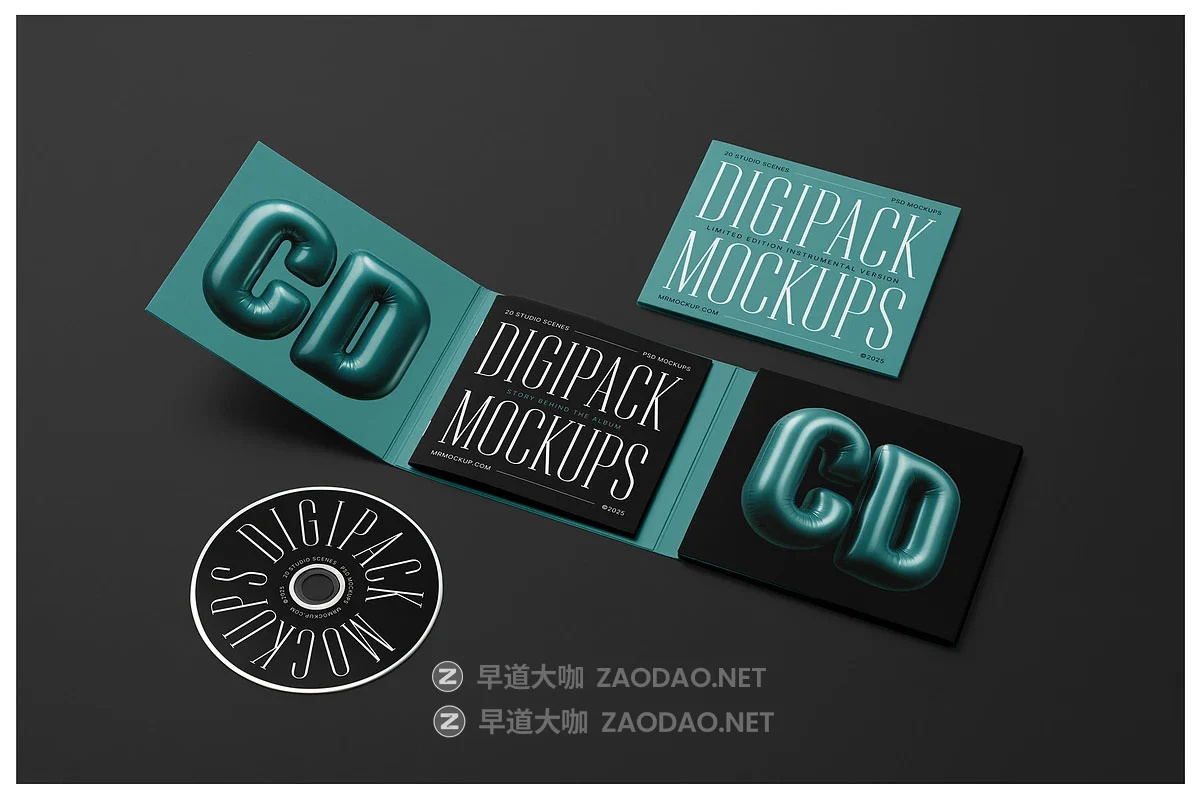 20款黑胶唱片音乐专辑CD包装袋封面画面设计展示贴图psd样机模板 CD Digipack Mockups by Mr.Mockup插图8 20款黑胶唱片音乐专辑CD包装袋封面画面设计展示贴图psd样机模板 CD Digipack Mockups by Mr.Mockup插图8