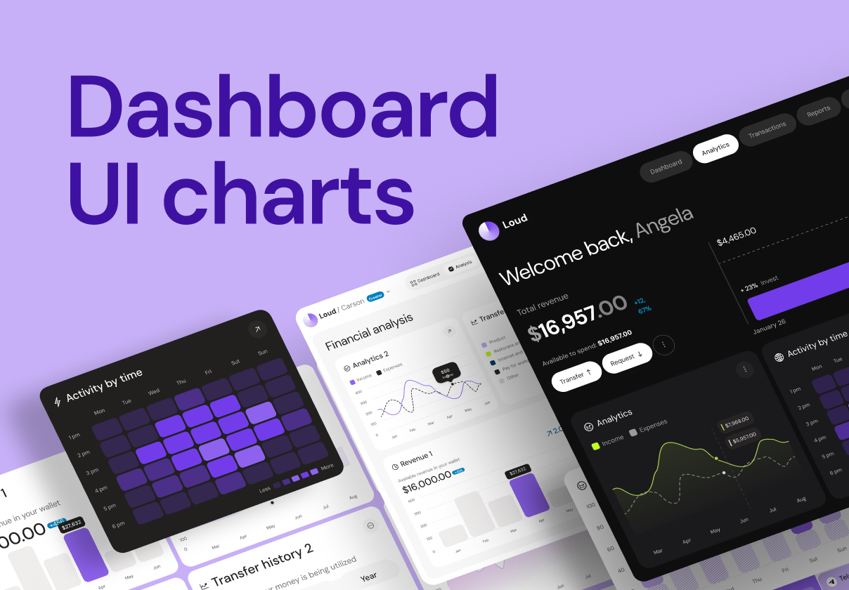 75屏多功能信息图表柱状图饼图进度图数据统计仪表盘UI界面设计figma模板素材 Dashboard UI Charts特色图 75屏多功能信息图表柱状图饼图进度图数据统计仪表盘UI界面设计figma模板素材 Dashboard UI Charts