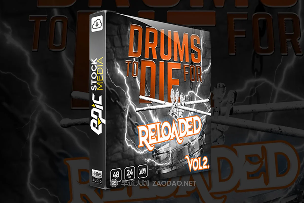 77组嘻哈说唱复古军鼓踩镲音乐剪辑鼓点采样音效素材包 Epic Stock Media Drums To Die For Reloaded Vol 2插图 77组嘻哈说唱复古军鼓踩镲音乐剪辑鼓点采样音效素材包 Epic Stock Media Drums To Die For Reloaded Vol 2插图