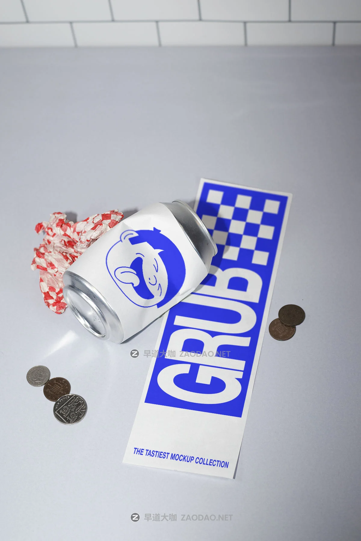 7款小众披萨汉堡VI设计易拉罐咖啡杯棒球帽海报汉堡纸盒展示ps贴图样机模板 Format Mockup – GRUB Collection P2插图7 7款小众披萨汉堡VI设计易拉罐咖啡杯棒球帽海报汉堡纸盒展示ps贴图样机模板 Format Mockup – GRUB Collection P2插图7