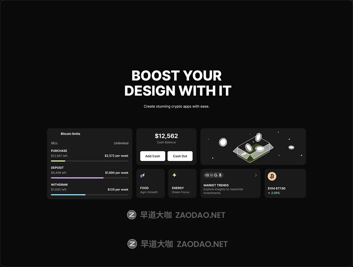 65+屏黑暗金融科技加密货币理财电子钱包app ui界面设计figma模板套件 Finergy mobile UI KIT插图7 65+屏黑暗金融科技加密货币理财电子钱包app ui界面设计figma模板套件 Finergy mobile UI KIT插图7