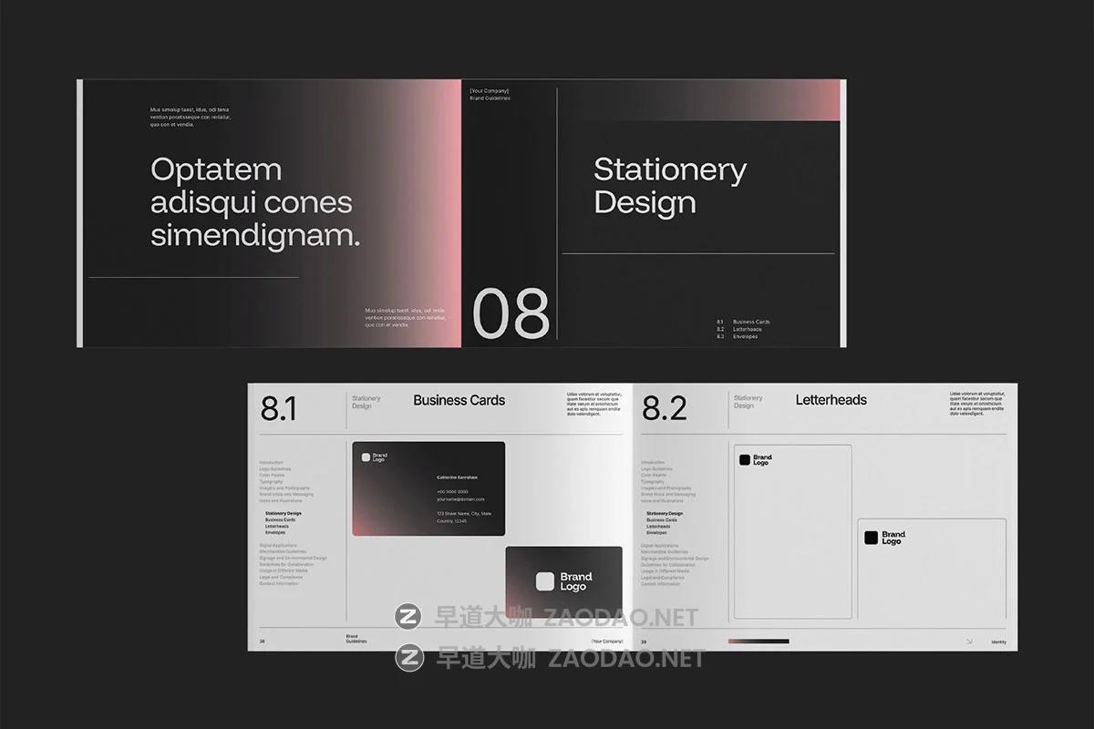 68页公司企业品牌Logo使用规范指南手册图文排版设计Affinity模板素材 Gradient Brand Guidelines Affinity Template插图7 68页公司企业品牌Logo使用规范指南手册图文排版设计Affinity模板素材 Gradient Brand Guidelines Affinity Template插图7