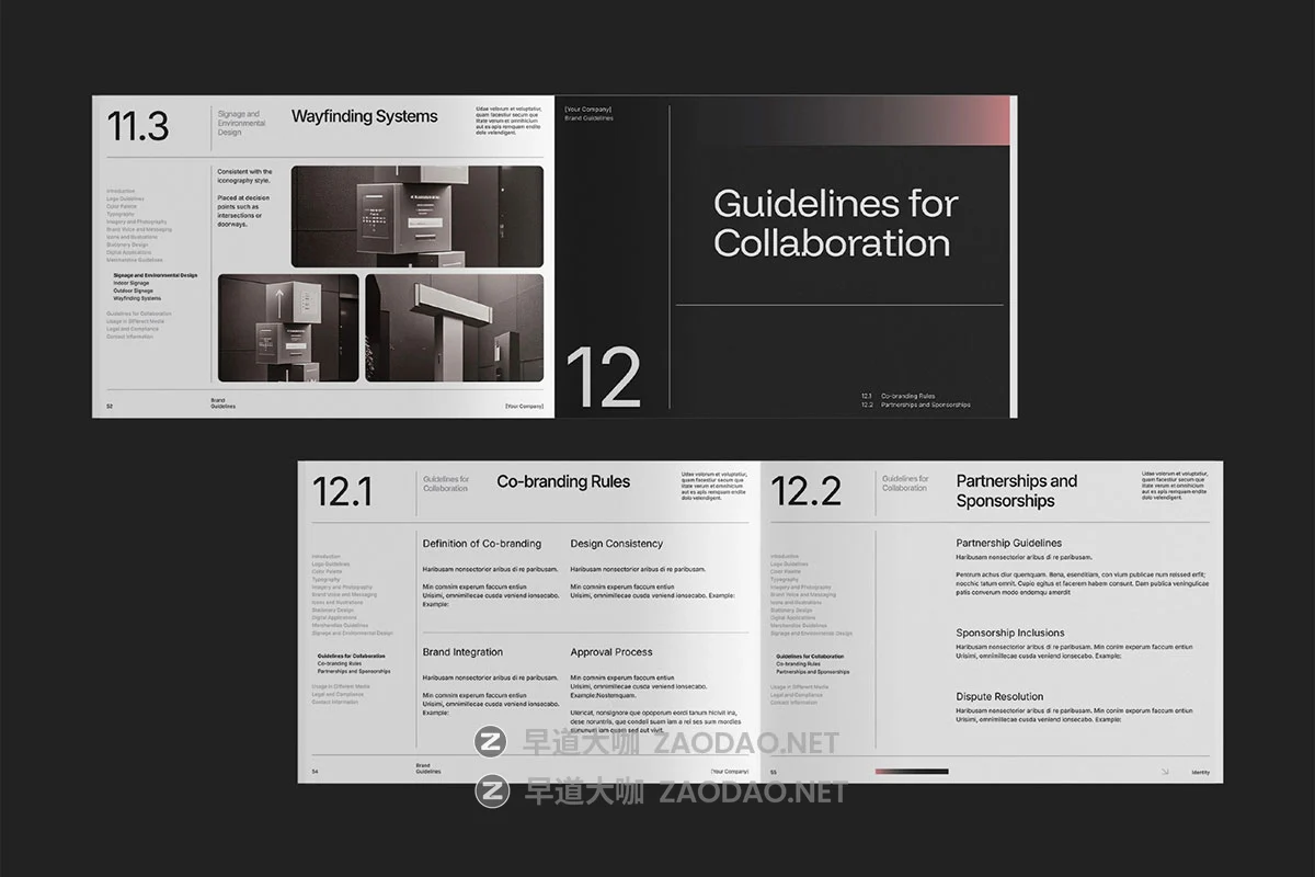 68页公司企业品牌Logo使用规范指南手册图文排版设计Affinity模板素材 Gradient Brand Guidelines Affinity Template插图8 68页公司企业品牌Logo使用规范指南手册图文排版设计Affinity模板素材 Gradient Brand Guidelines Affinity Template插图8