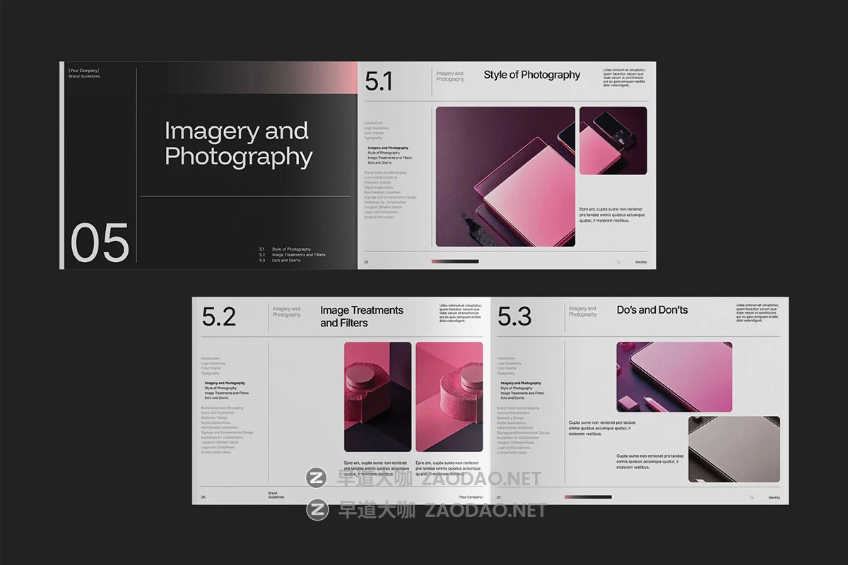 68页公司企业品牌Logo使用规范指南手册图文排版设计Affinity模板素材 Gradient Brand Guidelines Affinity Template插图13 68页公司企业品牌Logo使用规范指南手册图文排版设计Affinity模板素材 Gradient Brand Guidelines Affinity Template插图13