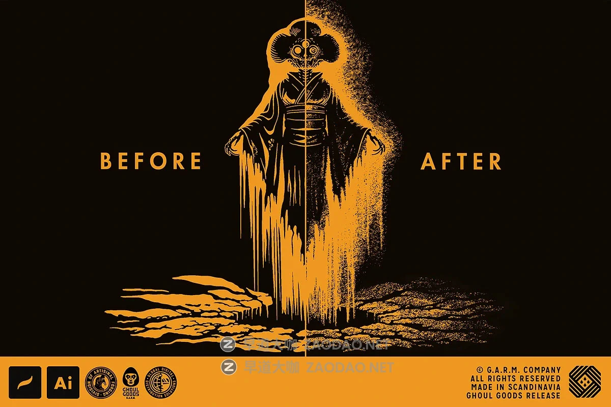 28款做旧粗糙颗粒噪点纹理电子艺术绘画procreate笔刷画笔设计素材 The Grainmaker – Shader Brushes for Procreate插图4 28款做旧粗糙颗粒噪点纹理电子艺术绘画procreate笔刷画笔设计素材 The Grainmaker – Shader Brushes for Procreate插图4