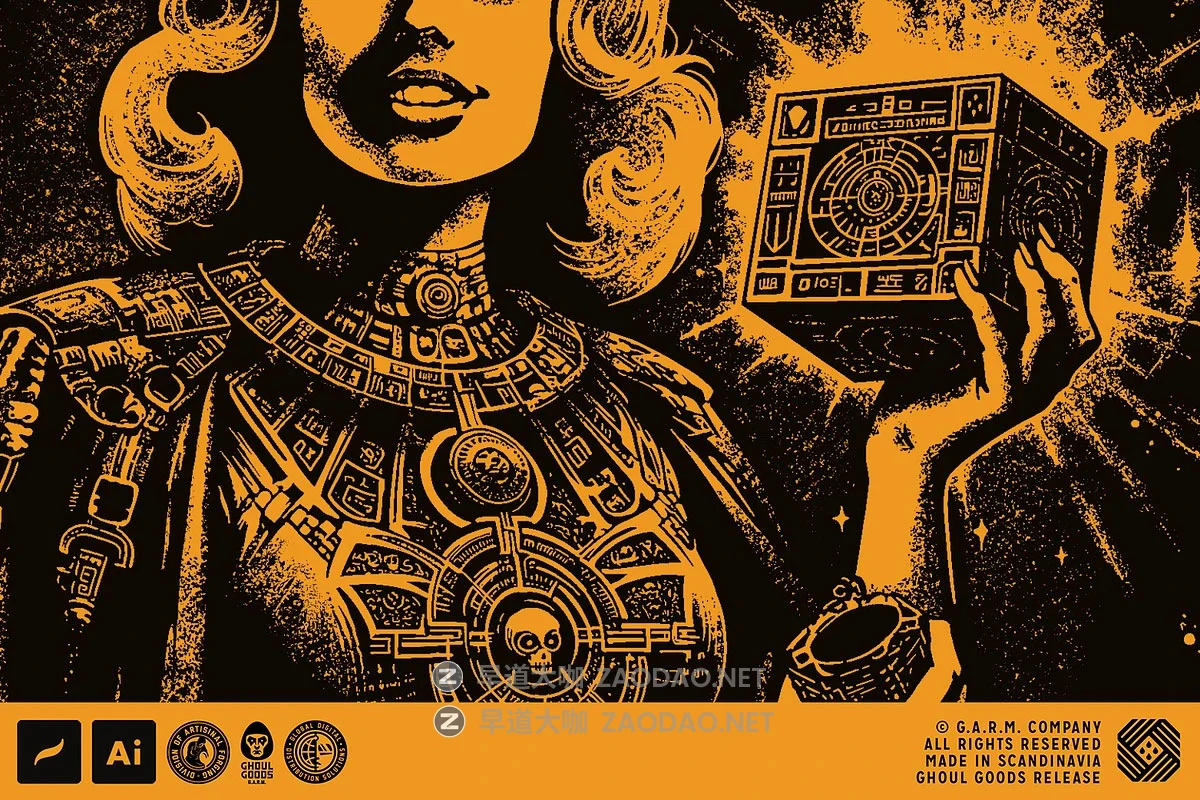 28款做旧粗糙颗粒噪点纹理电子艺术绘画procreate笔刷画笔设计素材 The Grainmaker – Shader Brushes for Procreate插图6 28款做旧粗糙颗粒噪点纹理电子艺术绘画procreate笔刷画笔设计素材 The Grainmaker – Shader Brushes for Procreate插图6