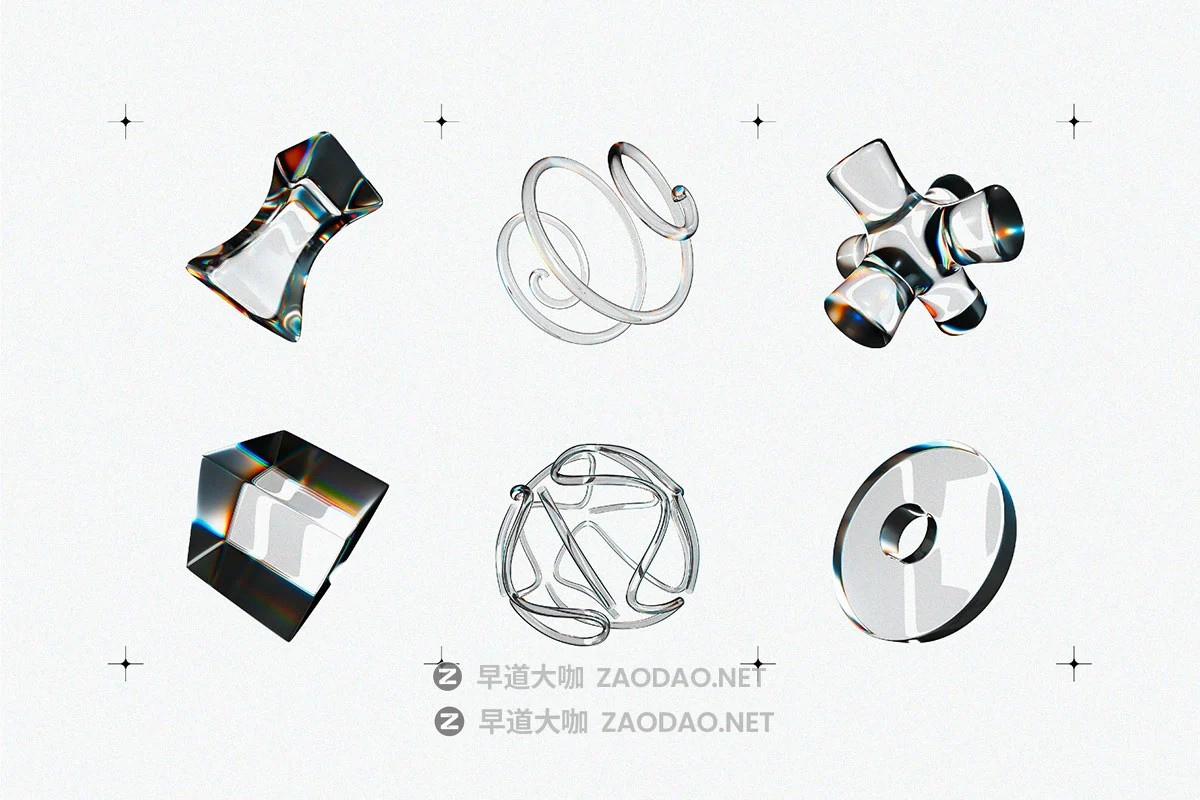 60款新潮透明虹彩3D立体不规则玻璃图形png免抠图设计素材 Liquid Glass 3D Shapes插图3 60款新潮透明虹彩3D立体不规则玻璃图形png免抠图设计素材 Liquid Glass 3D Shapes插图3
