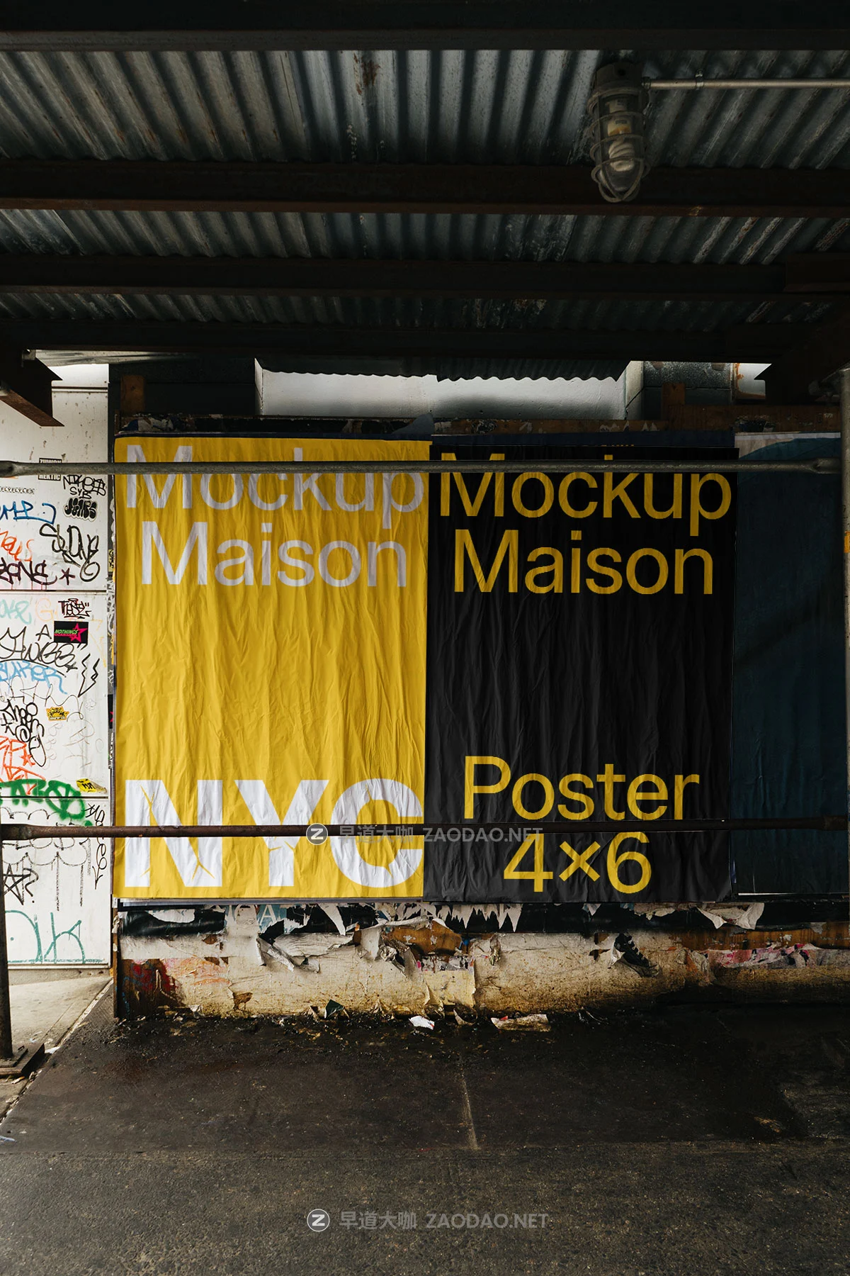 7款美国纽约城市街头地铁站品牌促销电影海报广告牌招贴设计ps贴图样机模板 Mockup.Maison – New York City 3 Collection P1插图4 7款美国纽约城市街头地铁站品牌促销电影海报广告牌招贴设计ps贴图样机模板 Mockup.Maison – New York City 3 Collection P1插图4