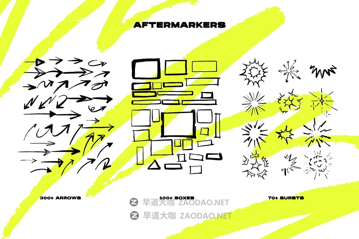 1000+款时尚街头涂鸦手绘马克笔笔画箭头线条表情符号png免抠图设计素材 Markers Collection插图1 1000+款时尚街头涂鸦手绘马克笔笔画箭头线条表情符号png免抠图设计素材 Markers Collection插图1