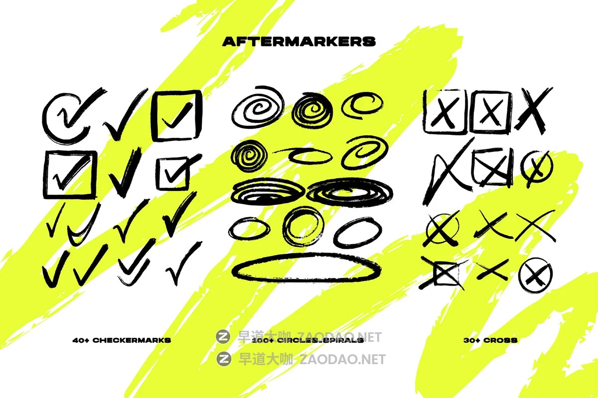 1000+款时尚街头涂鸦手绘马克笔笔画箭头线条表情符号png免抠图设计素材 Markers Collection插图2 1000+款时尚街头涂鸦手绘马克笔笔画箭头线条表情符号png免抠图设计素材 Markers Collection插图2
