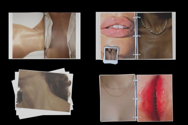 6款复古画廊风格宝丽来相册艺术照片作品集设计展示效果图ps贴图样机模板 MockupCloud – NUDE / Stationery Print Mockup 01