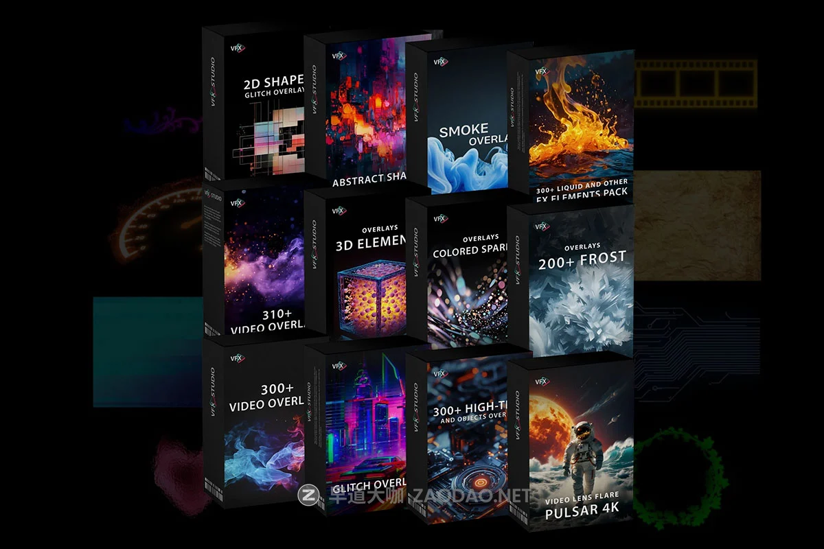1200+组雪花烟花故障镜头光晕烟雾4K高清特效视频素材 VfxStudio – All Universal Overlays Bundle 1200+插图 1200+组雪花烟花故障镜头光晕烟雾4K高清特效视频素材 VfxStudio – All Universal Overlays Bundle 1200+插图